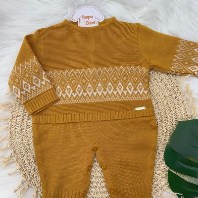  Macacão de linha Iago - Mostarda